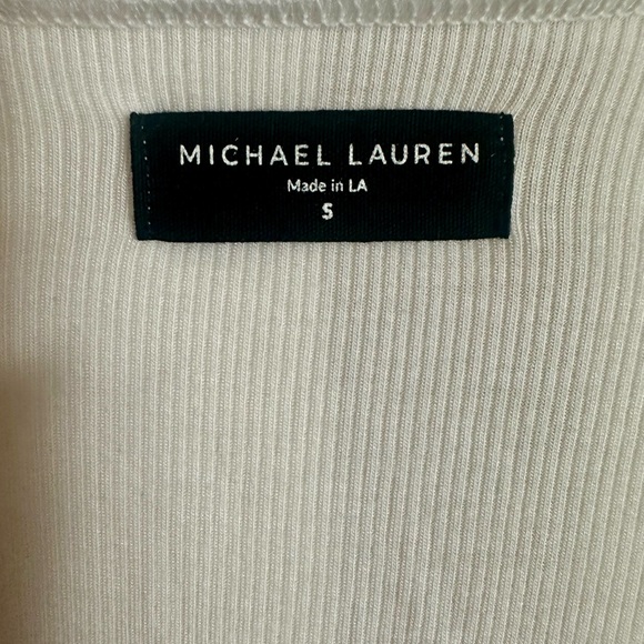 Michael Lauren Amos Tee 3/4 sleeve Top in White 
As seen on Revolve - Picture 5 of 7